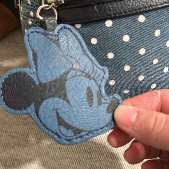 Disney Loungefly Denim Minnie Backpack - Picture 2 of 13